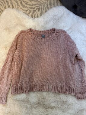 Aerie baby pink chenille sweater, size medium